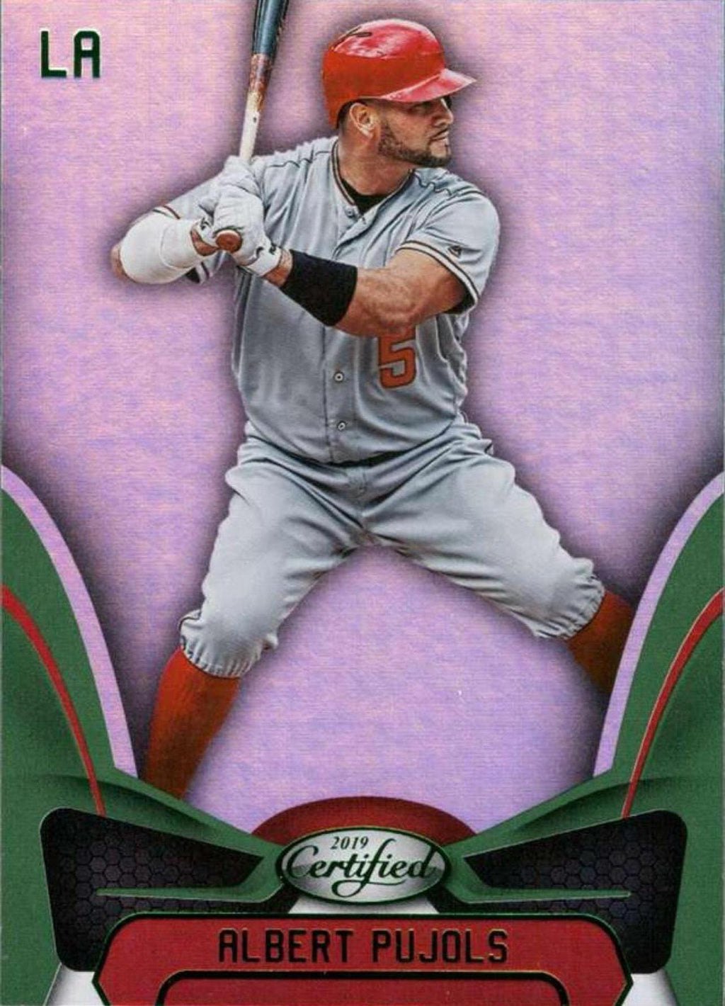 2019 Panini Chronicles Certified Green #14 Albert Pujols Los Angeles Angels