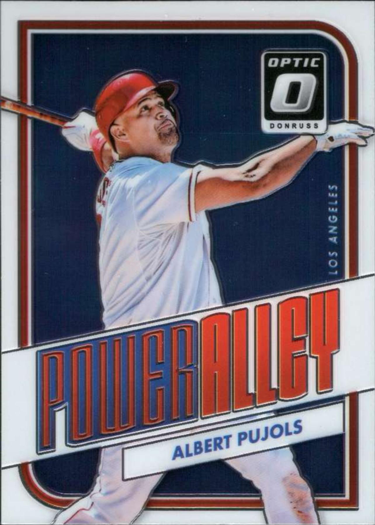 2016 Donruss Optic Power Alley #PA12 Albert Pujols Los Angeles Angels