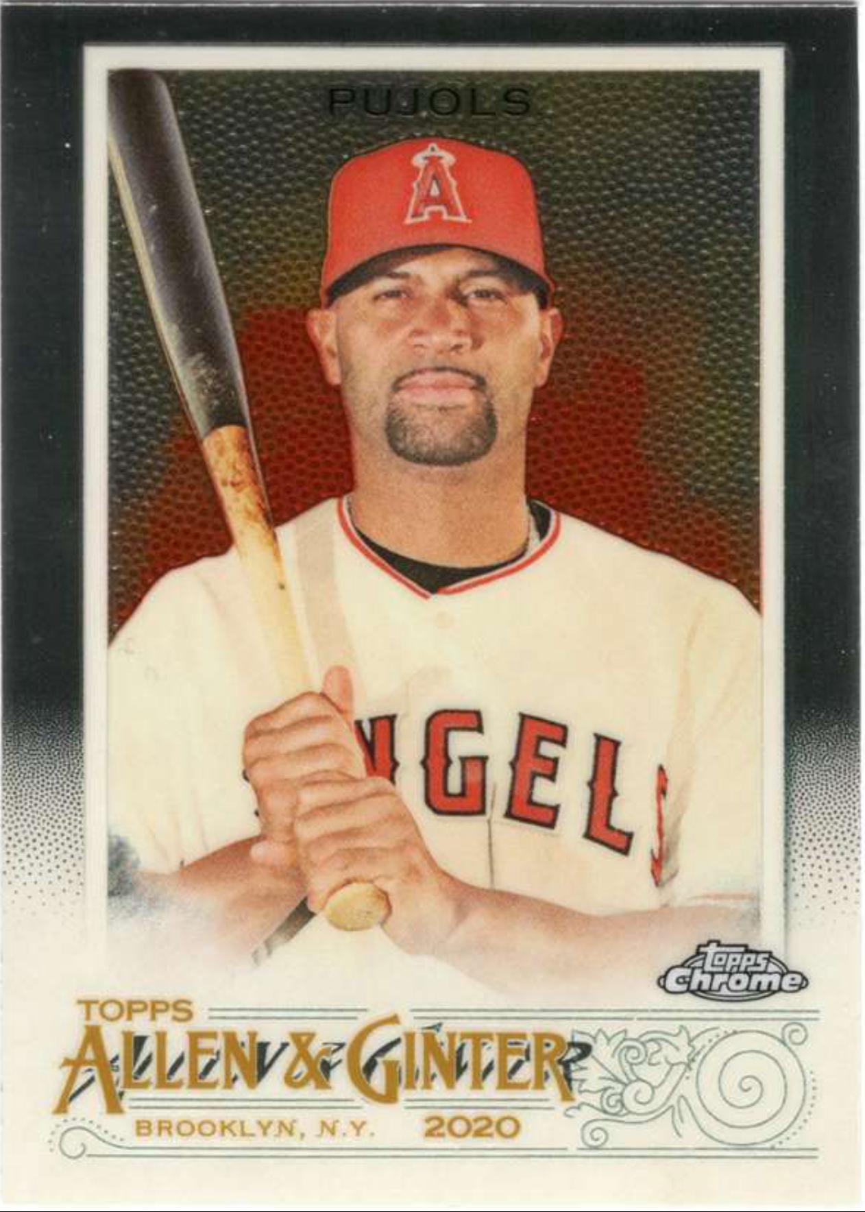 2020 Topps Allen & Ginter Chrome #110 Albert Pujols Los Angeles Angels
