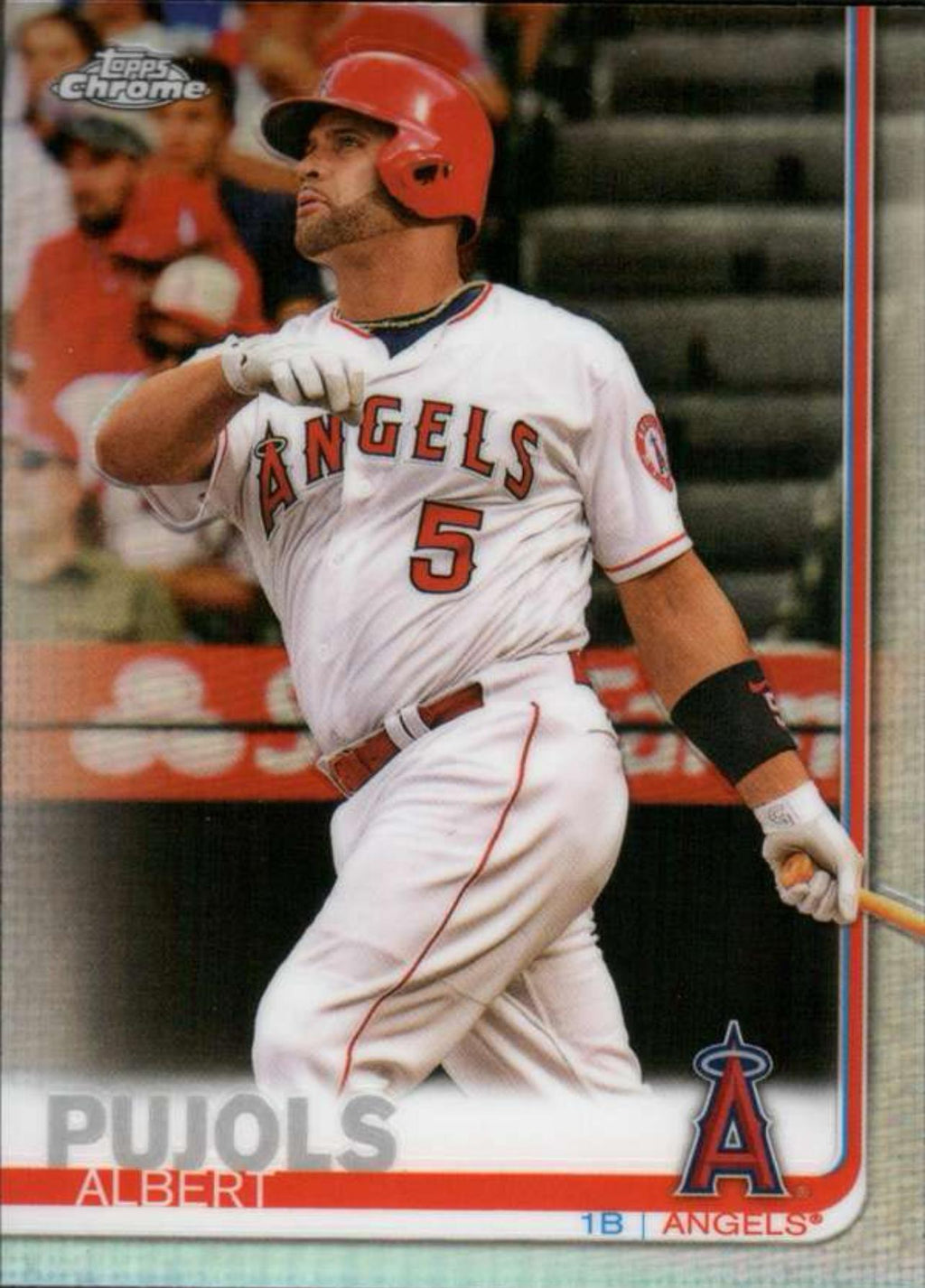 2019 Topps Chrome Refractor #27 Albert Pujols Los Angeles Angels