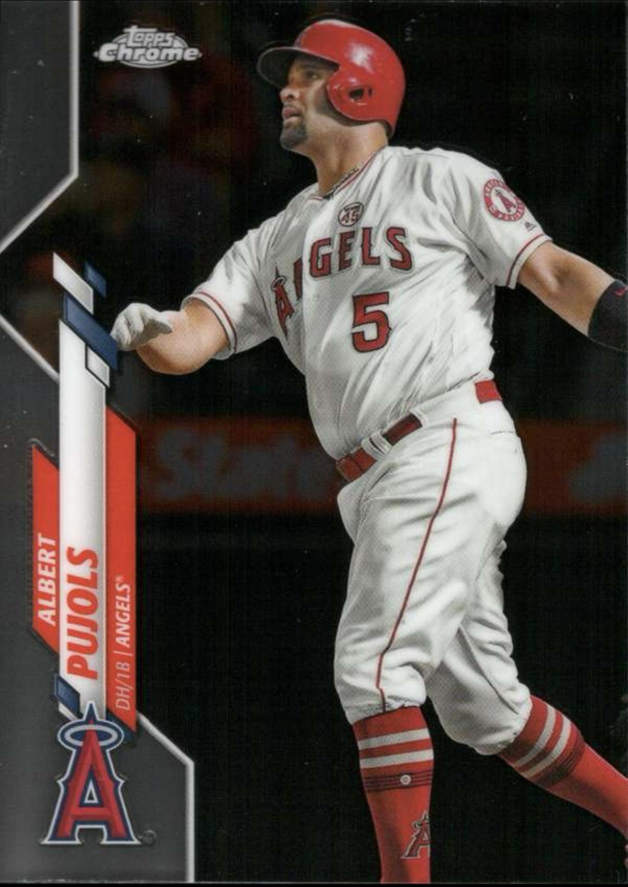 2020 Topps Chrome #127 Albert Pujols Los Angeles Angels