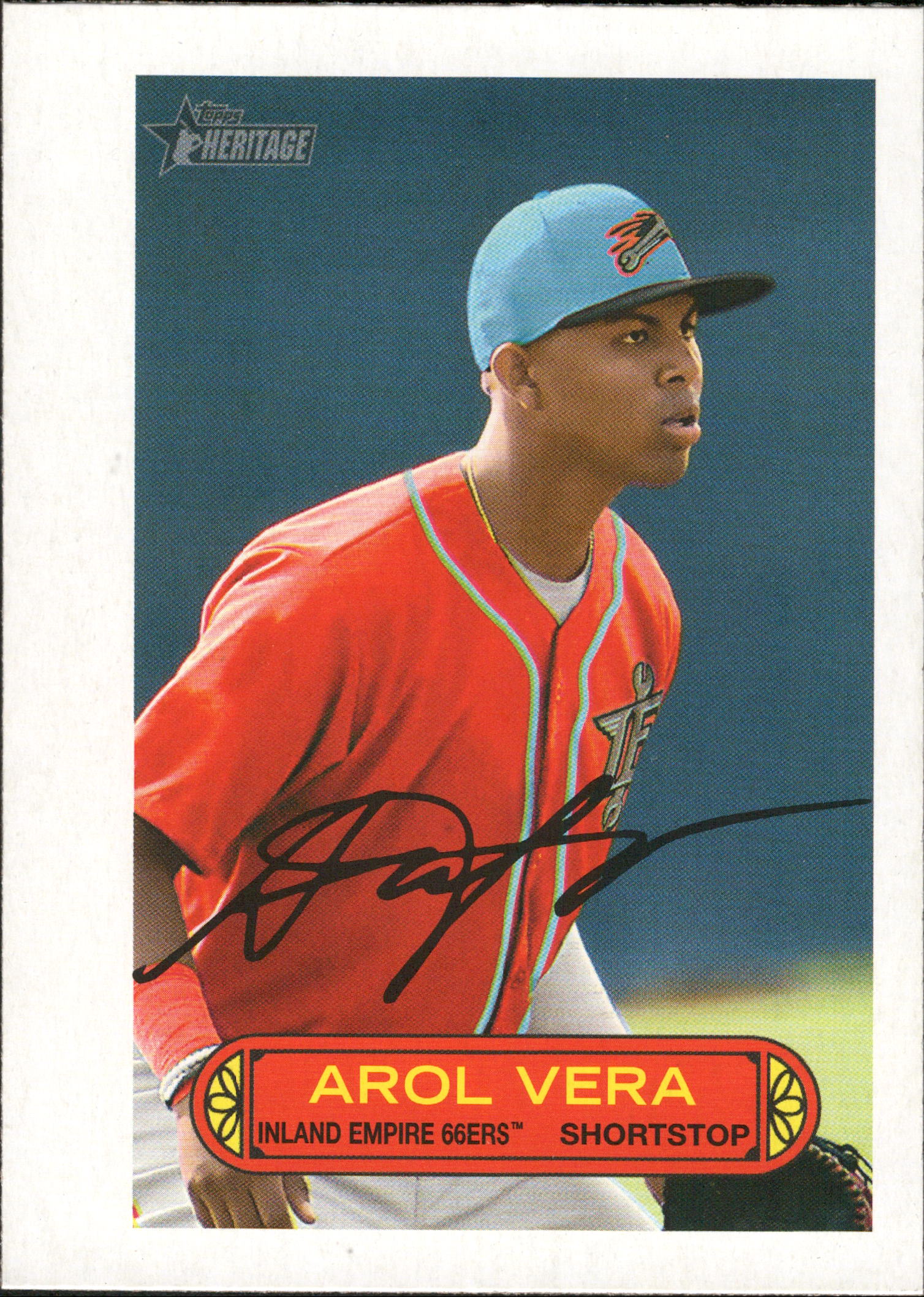 2022 Topps Heritage Minor League 1973 Topps Baseball Pin-Up #73PU-13 Arol Vera