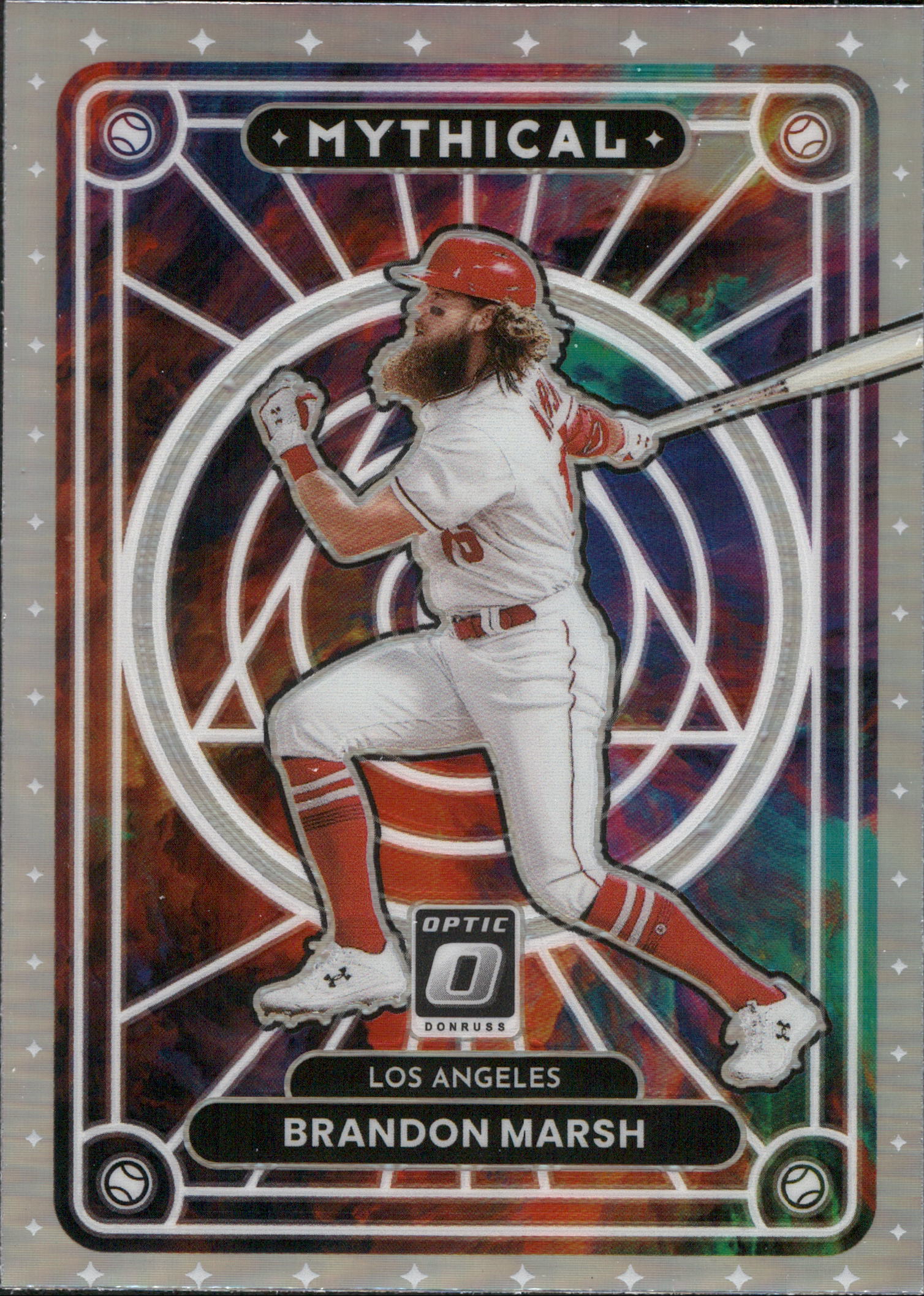 2022 Donruss Optic Mythical Holo Prizm #MTH-2 Brandon Marsh Los Angeles Angels