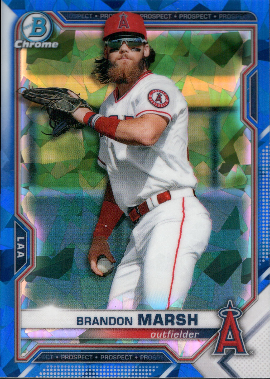2021 Bowman Sapphire Edition #BCP-112 Brandon Marsh Los Angeles Angels