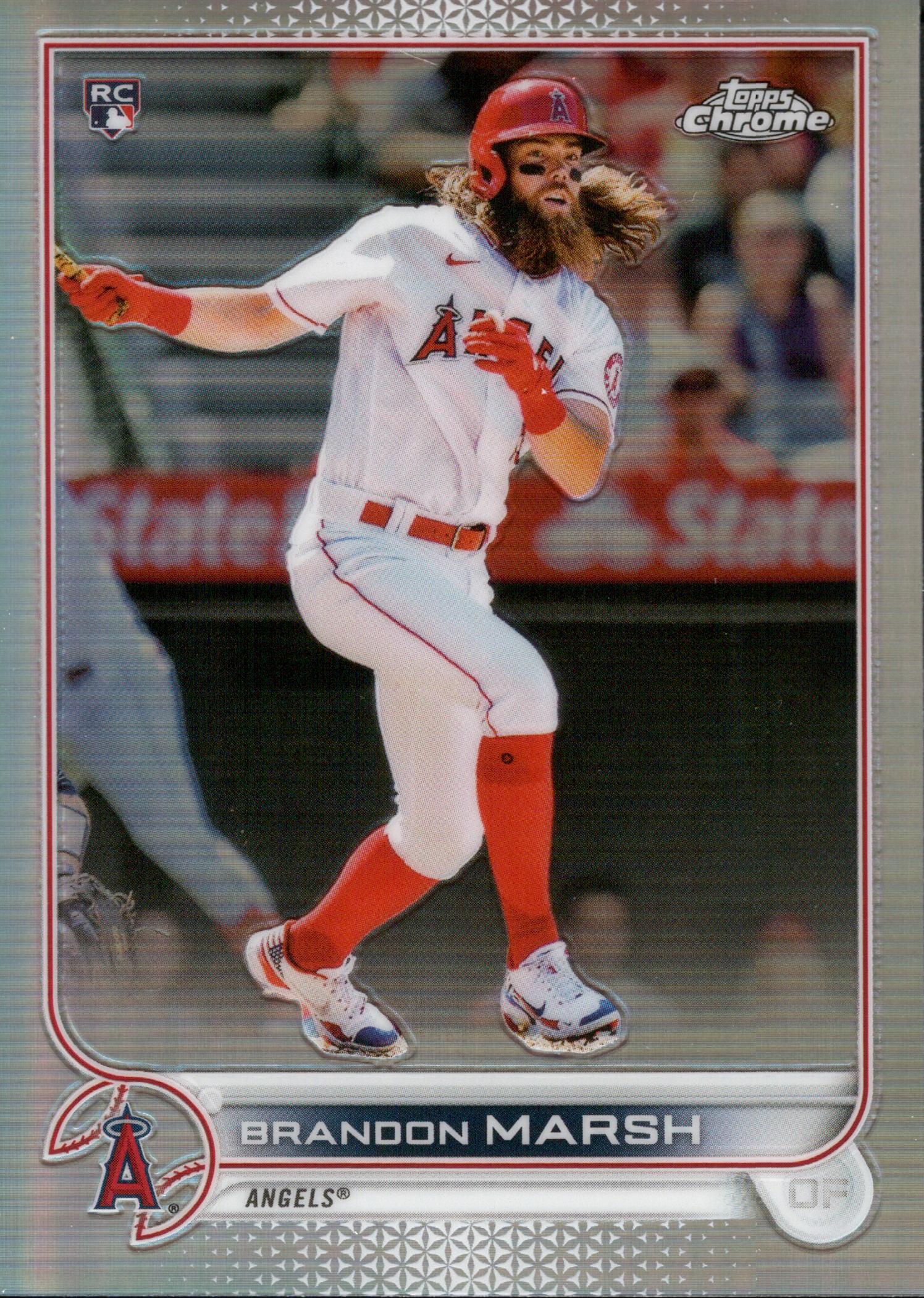 2022 Topps Chrome Refractor #133 Brandon Marsh Los Angeles Angels