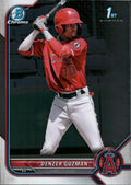 2022 Bowman Chrome Prospects #BCP-138 Denzer Guzman Los Angeles Angels