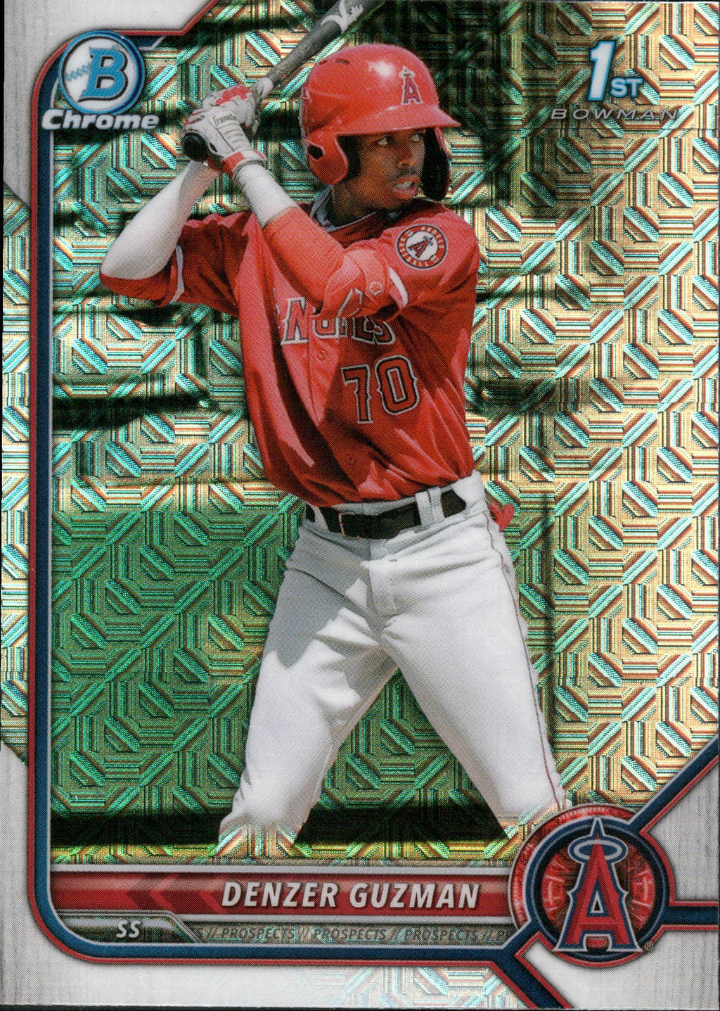 2022 Bowman Chrome Prospects Mojo Refractors #BCP-138 Denzer Guzman Angels