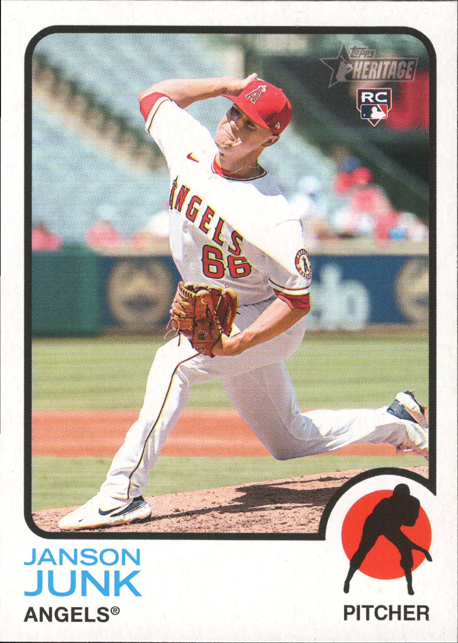 2022 Topps Heritage #720 Janson Junk RC Los Angeles Angels