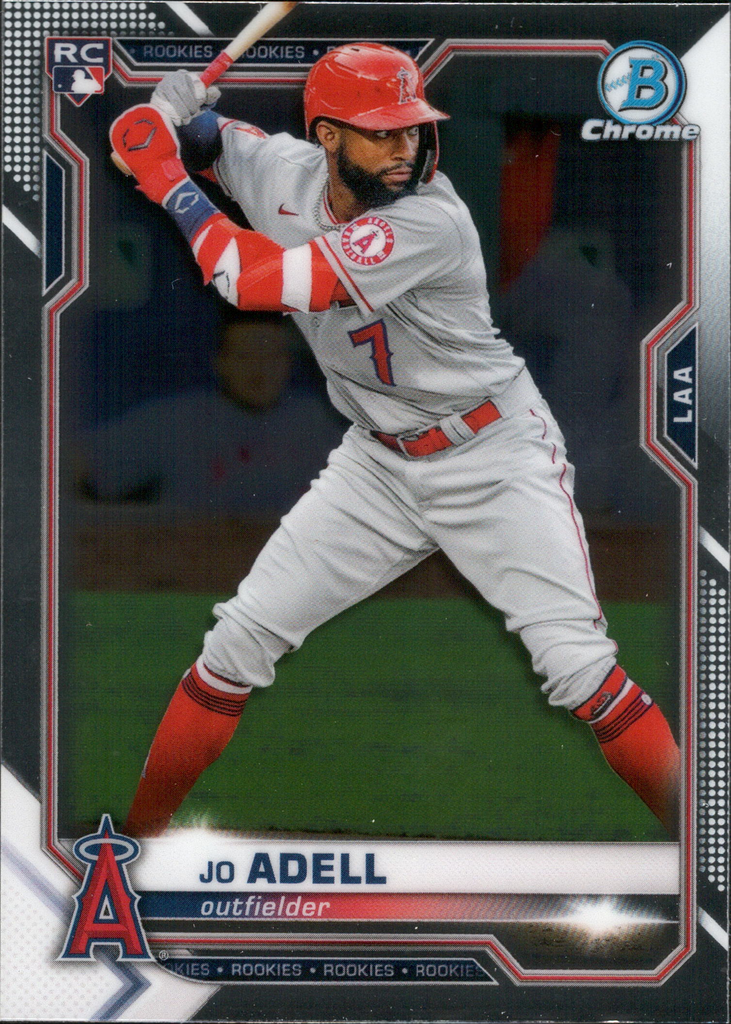 2021 Bowman Chrome #42 Jo Adell RC Los Angeles Angels