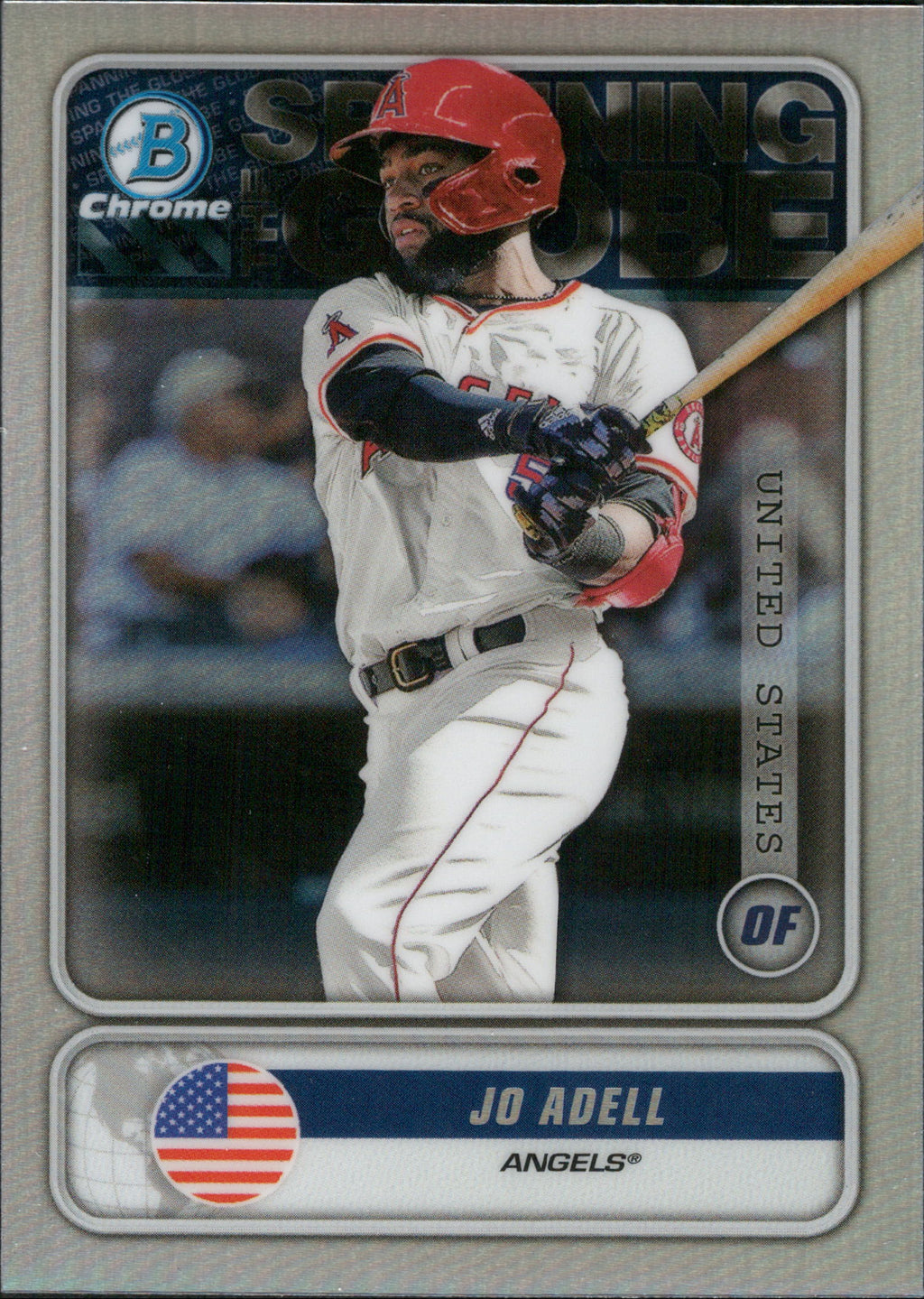 2020 Bowman Chrome Spanning the Globe #STG-JA Jo Adell Los Angeles Angels