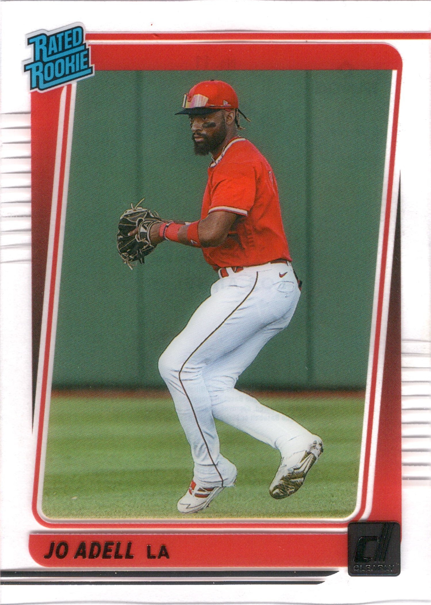 2021 Panini Chronicles Clearly Donruss #11 Jo Adell ,RC Los Angeles Angels