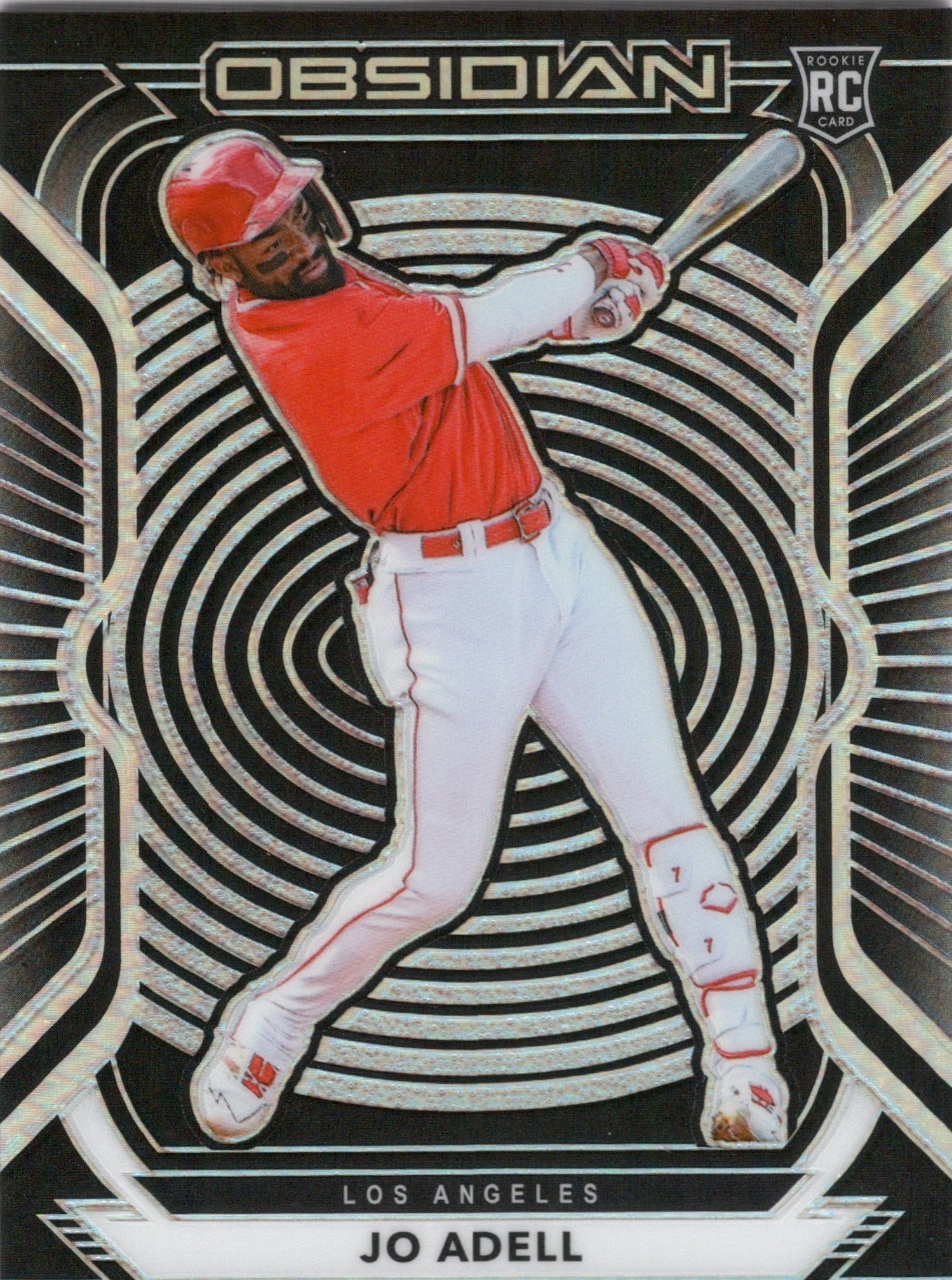 2021 Panini Chronicles Obsidian #24 Jo Adell RC Los Angeles Angels
