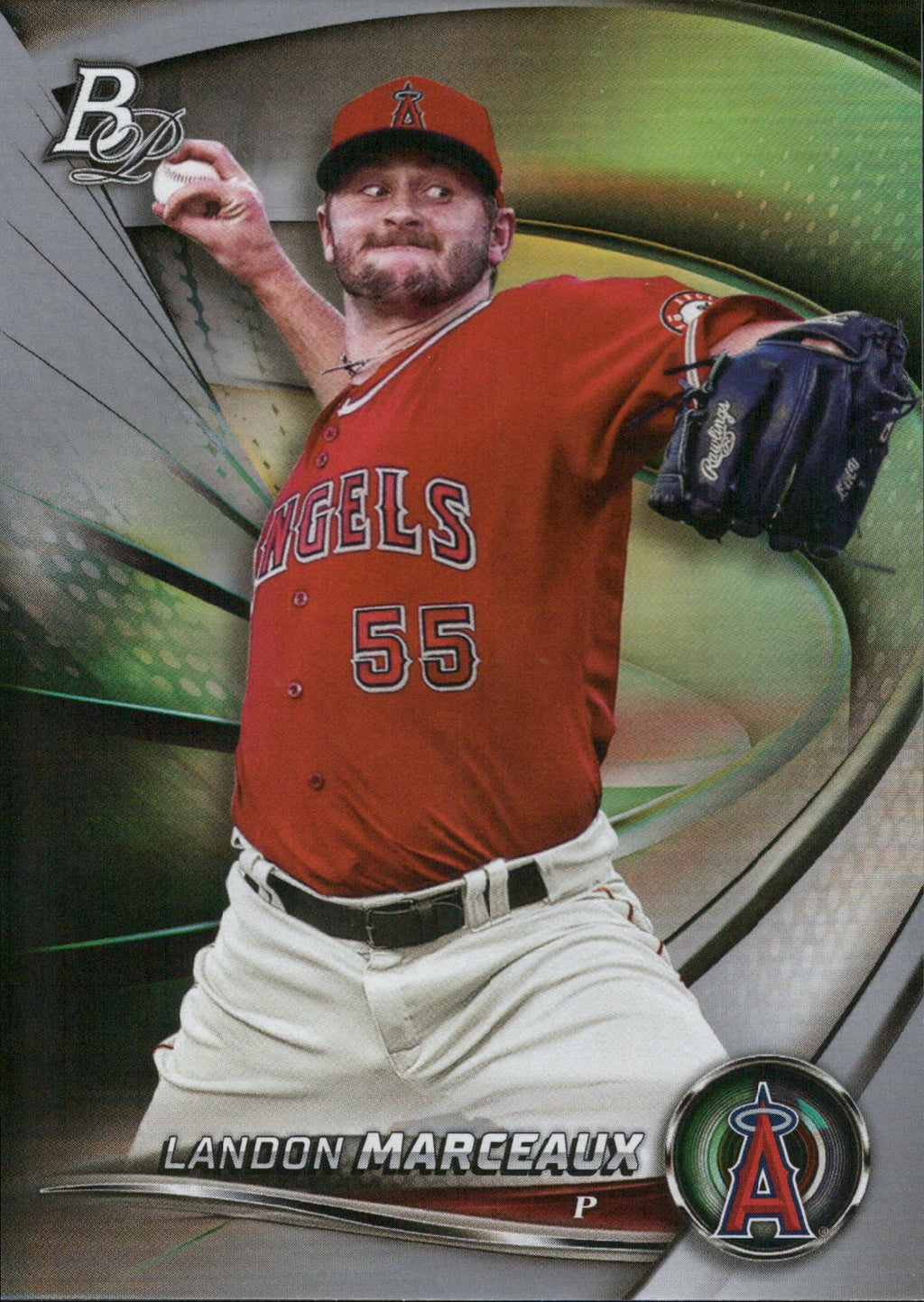 2022 Bowman Platinum Top Prospects #TOP-26 Landon Marceaux Los Angeles Angels