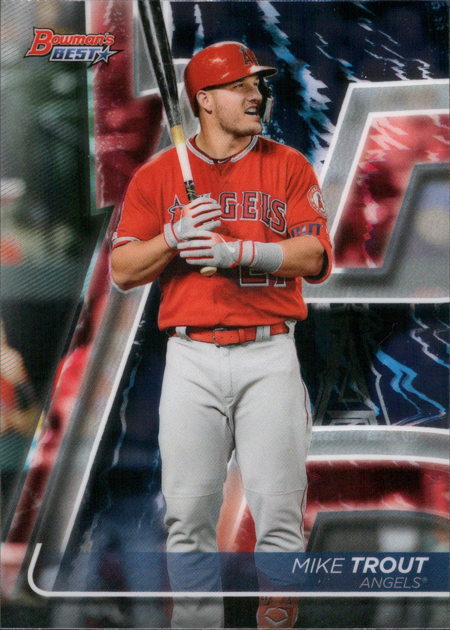 2020 Bowman's Best #2 Mike Trout Los Angeles Angels
