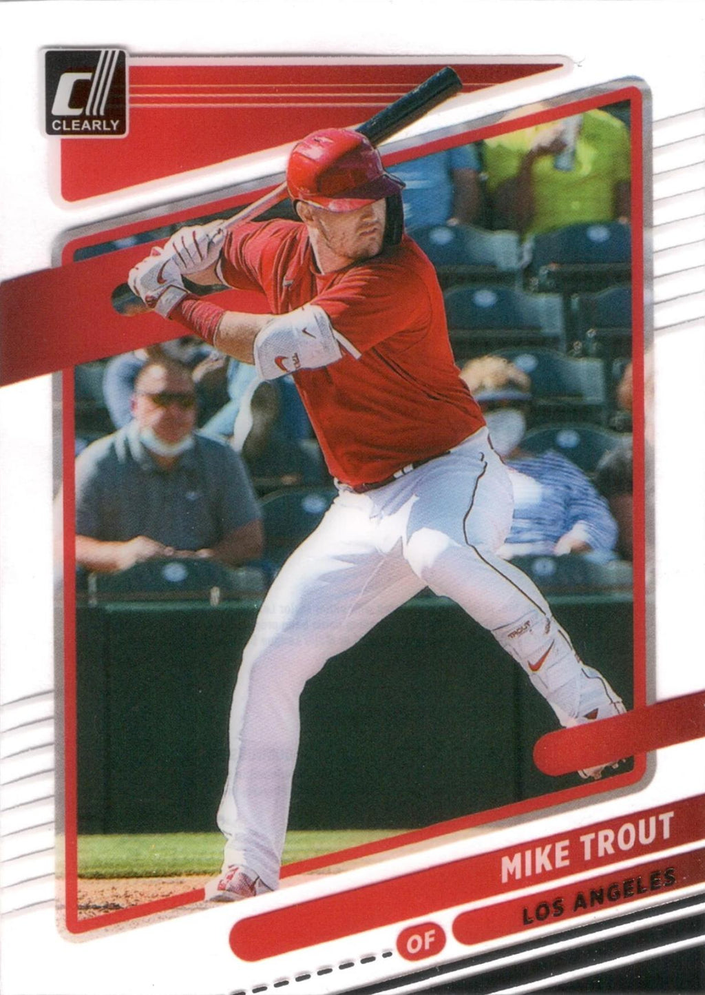 2021 Panini Chronicles Clearly Donruss #3 Mike Trout Los Angeles Angels