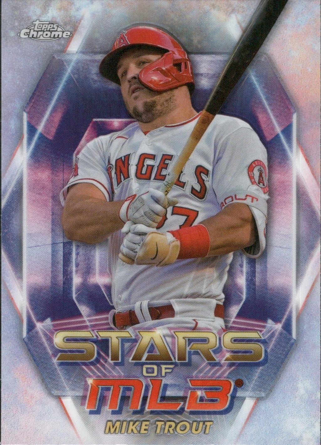 2023 Topps Stars of MLB Chrome #SMLBC-2 Mike Trout Los Angeles Angels