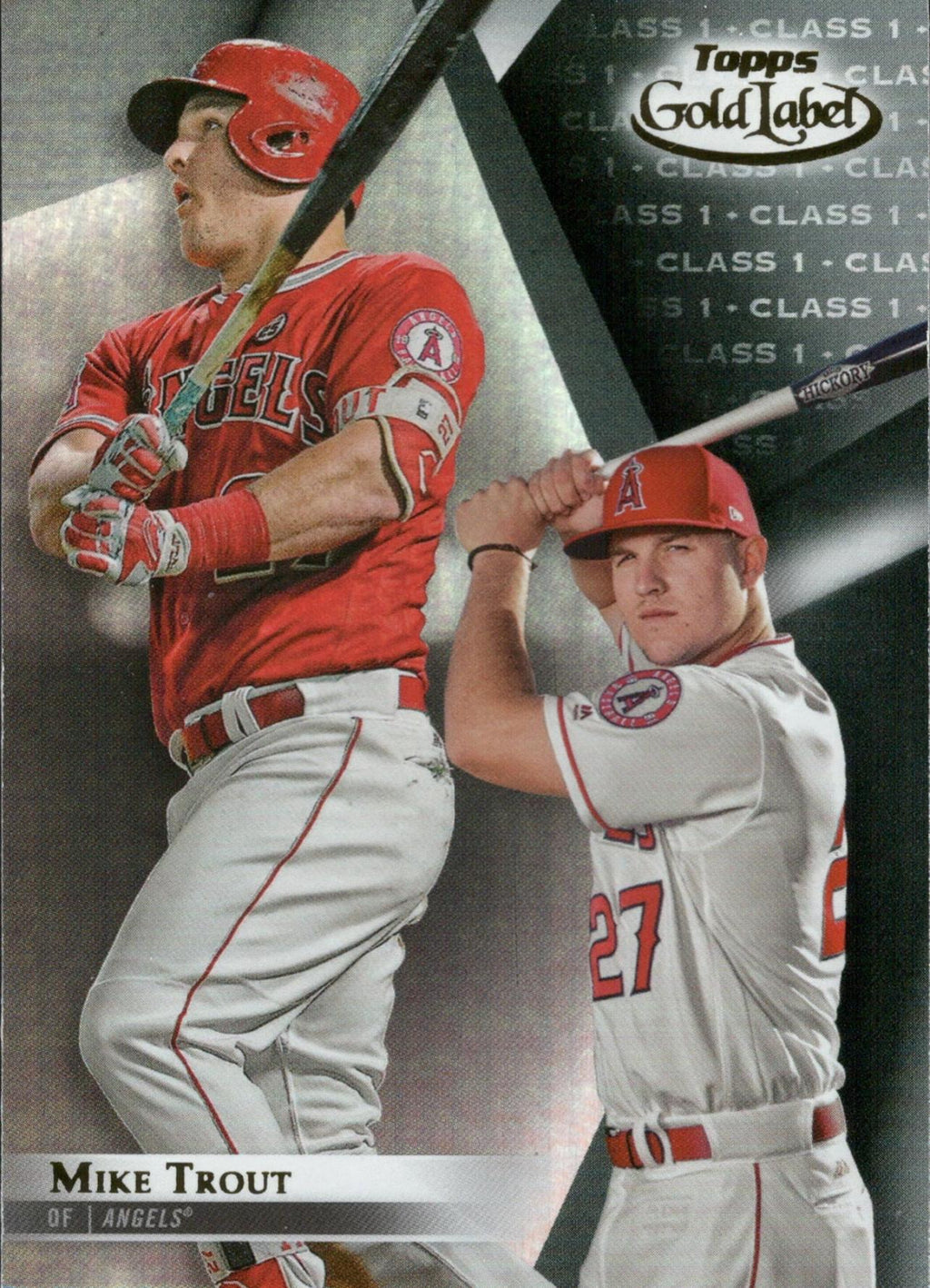 2018 Topps Gold Label Class 1 Black #6 Mike Trout Los Angeles Angels