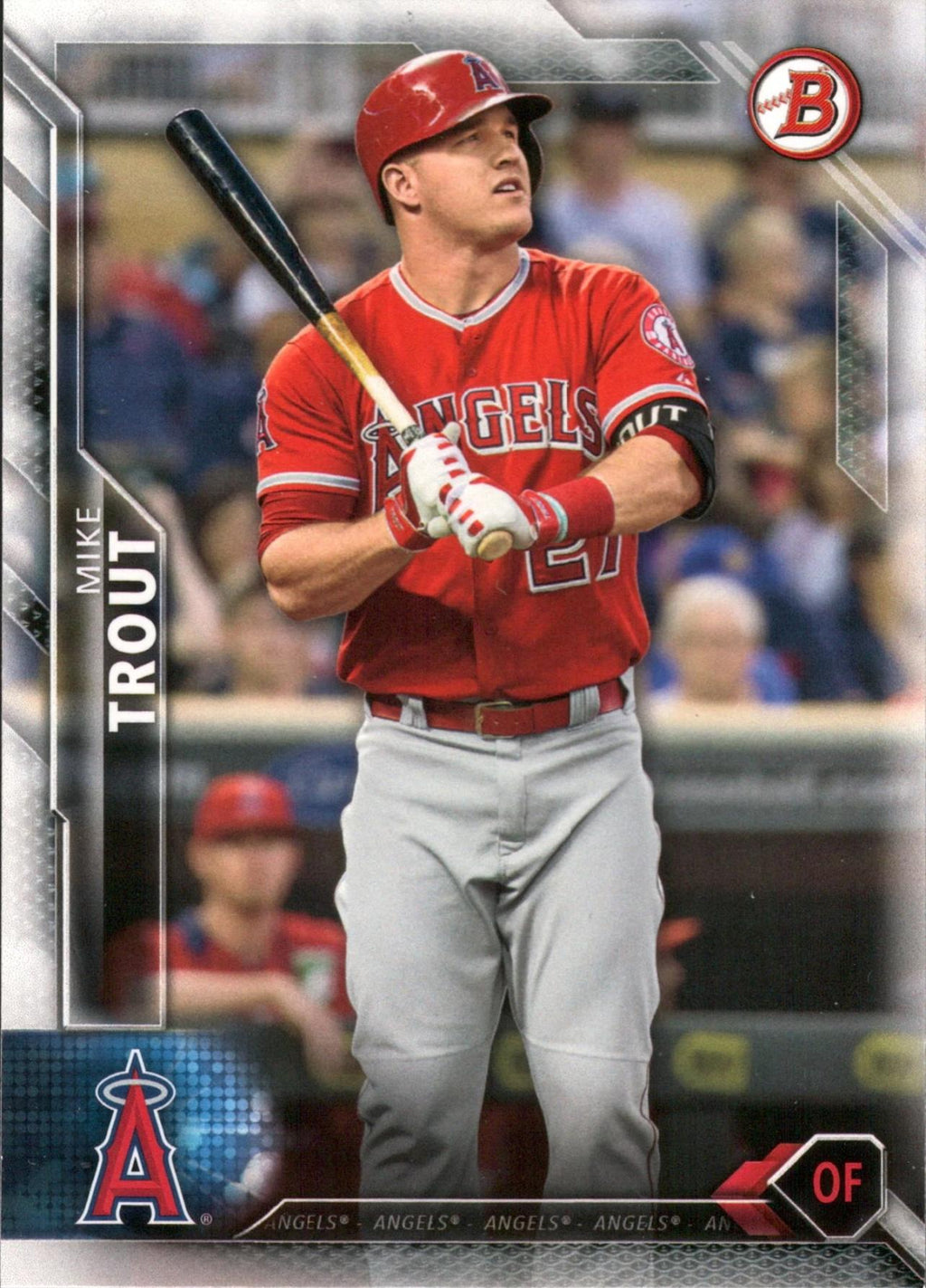 2016 Bowman #1 Mike Trout Los Angeles Angels