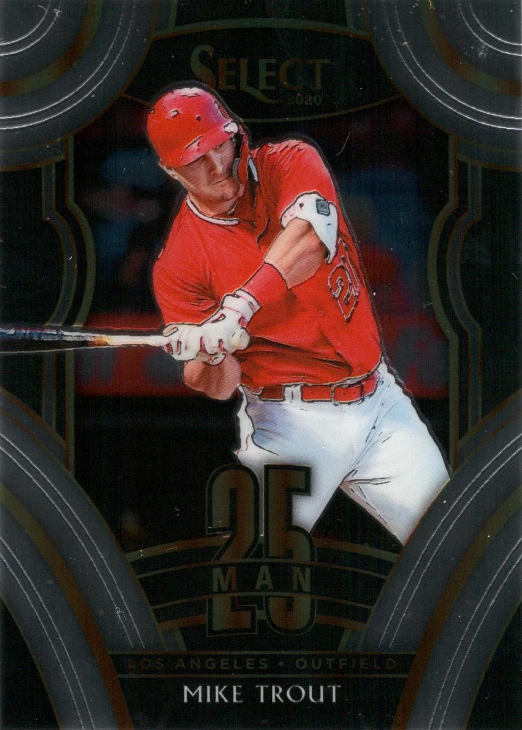 2020 Panini Select 25-Man #25M-CF Mike Trout Los Angeles Angels