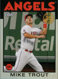 2021 Topps Chrome 1986 Topps Baseball 35th Anniversary #86BC-2 Mike Trout Angels