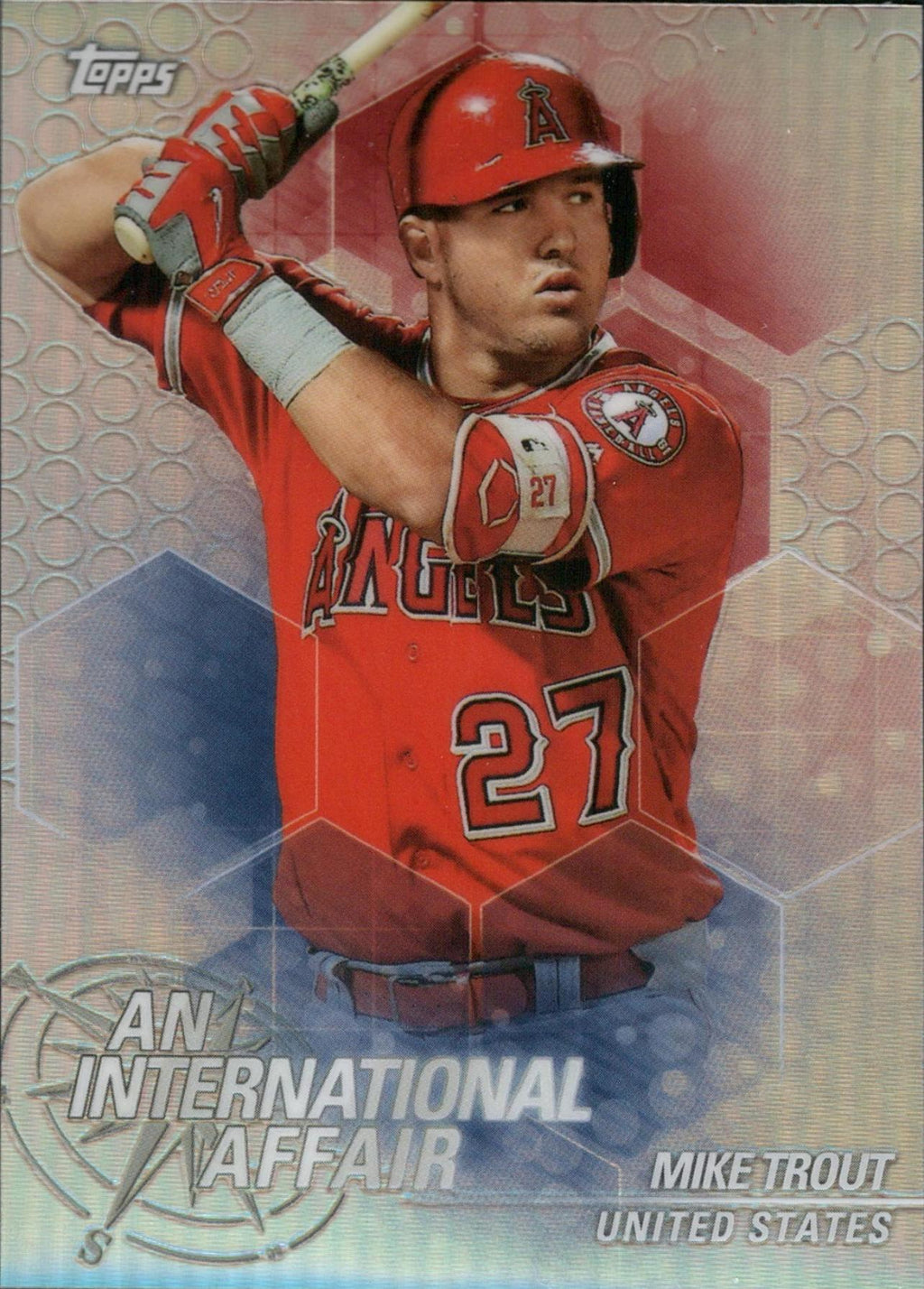 2018 Topps Chrome Update An International Affair #IA-MT Mike Trout Angels
