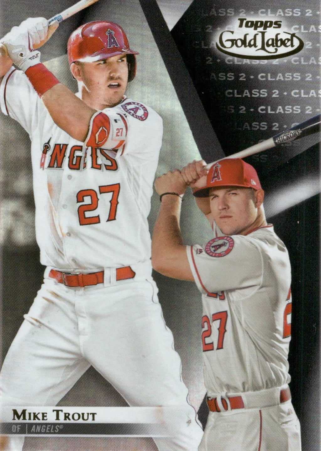 2018 Topps Gold Label Class 2 Black #6 Mike Trout Los Angeles Angels
