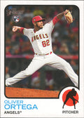 2022 Topps Heritage #714 Oliver Ortega RC Los Angeles Angels