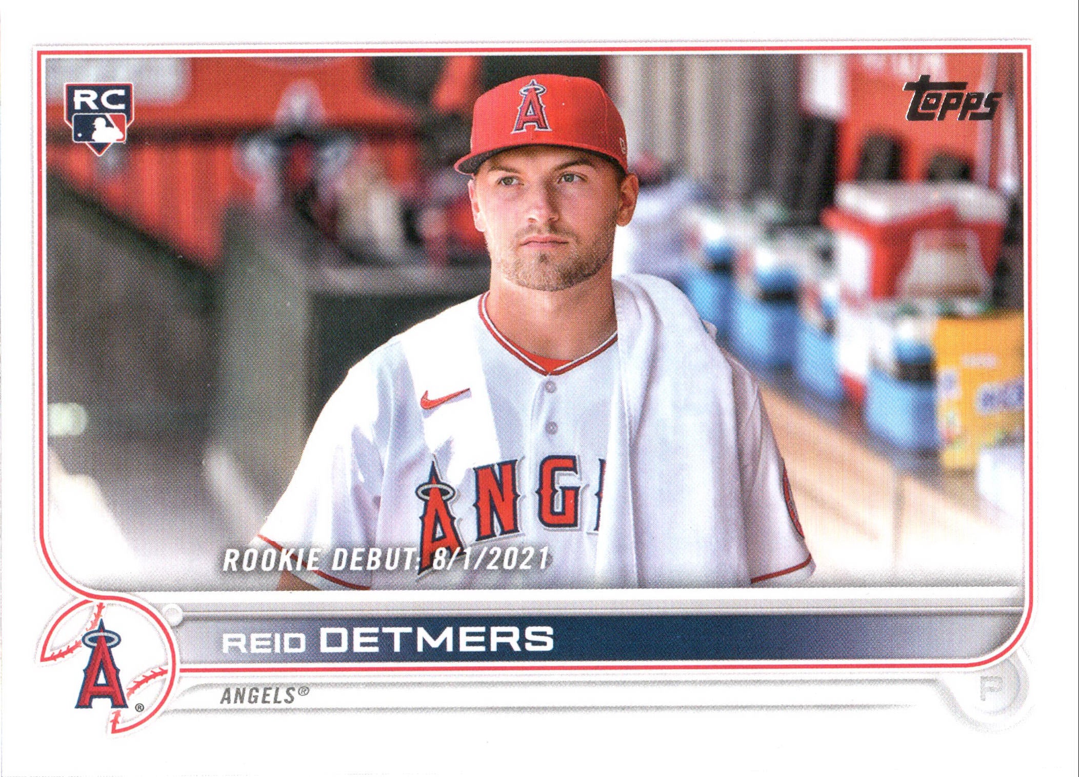2022 Topps Update #US62 Reid Detmers ,RC Los Angeles Angels