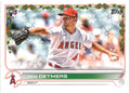 2022 Topps Holiday #HW147 Reid Detmers RC Los Angeles Angels