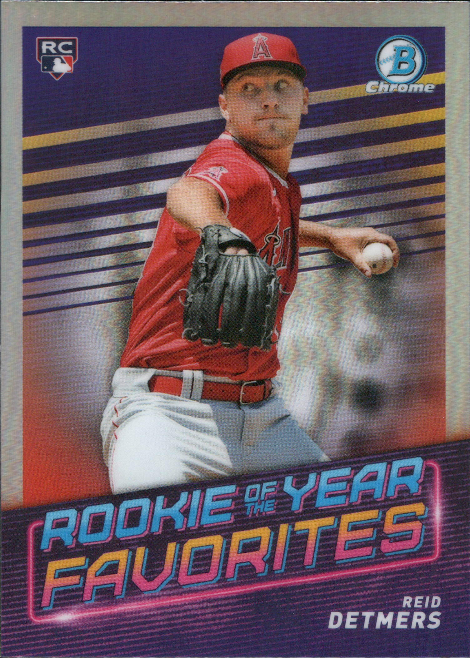2022 Bowman Rookie of the Year Favorites Refractors #ROYF-14 Reid Detmers Angels