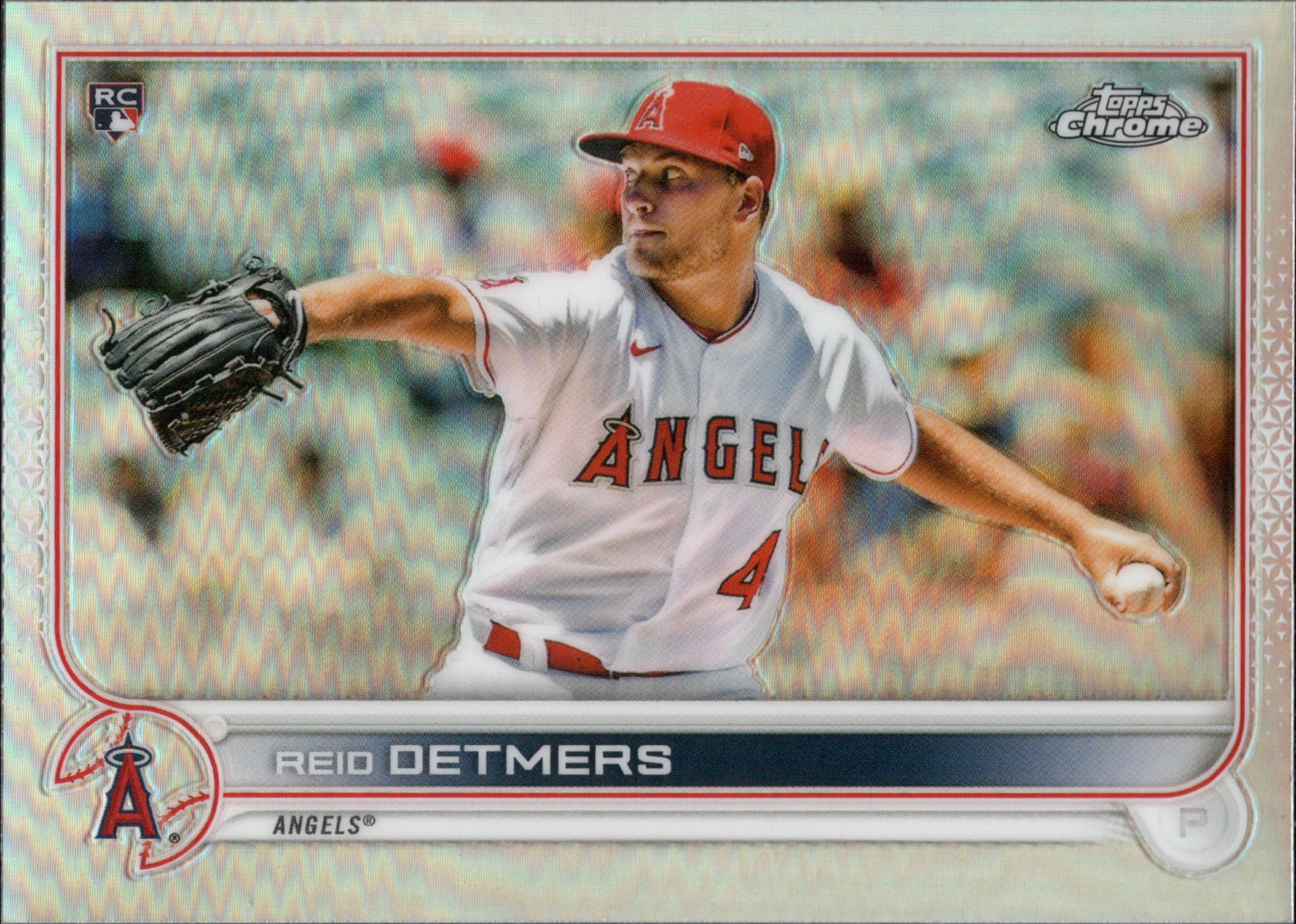2022 Topps Chrome Refractor #79 Reid Detmers ,RC Los Angeles Angels