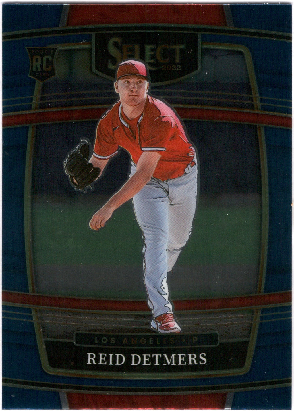 2022 Panini Select Blue Retail Base #16 Reid Detmers RC Los Angeles Angels