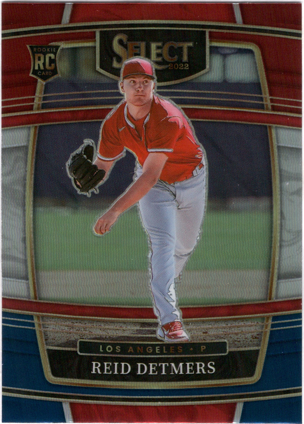2022 Panini Select Tri-Color #16 Reid Detmers RC Los Angeles Angels