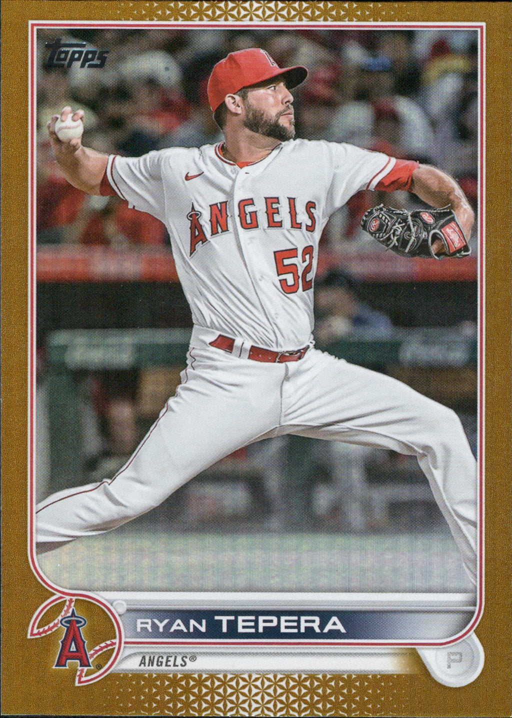 2022 Topps Update Gold Foil #US241 Ryan Tepera Los Angeles Angels