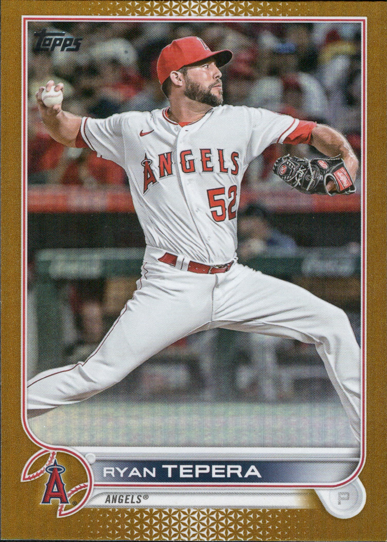 2022 Topps Update Gold Foil #US241 Ryan Tepera Los Angeles Angels
