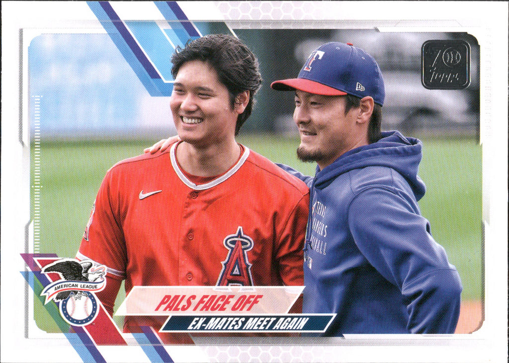 2021 Topps Update #US125 Pals Face Off (Shohei Ohtani / Kohei Arihara)