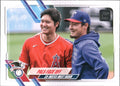 2021 Topps Update #US125 Pals Face Off (Shohei Ohtani / Kohei Arihara)