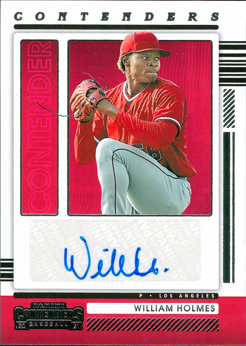 2021 Panini Contenders Contenders Autographs #CA-WH William Holmes AU Angels