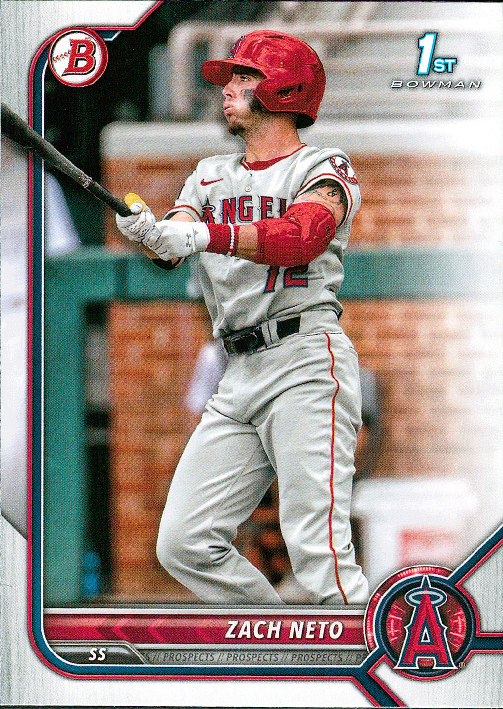 2022 Bowman Draft #BD-18 Zach Neto Los Angeles Angels