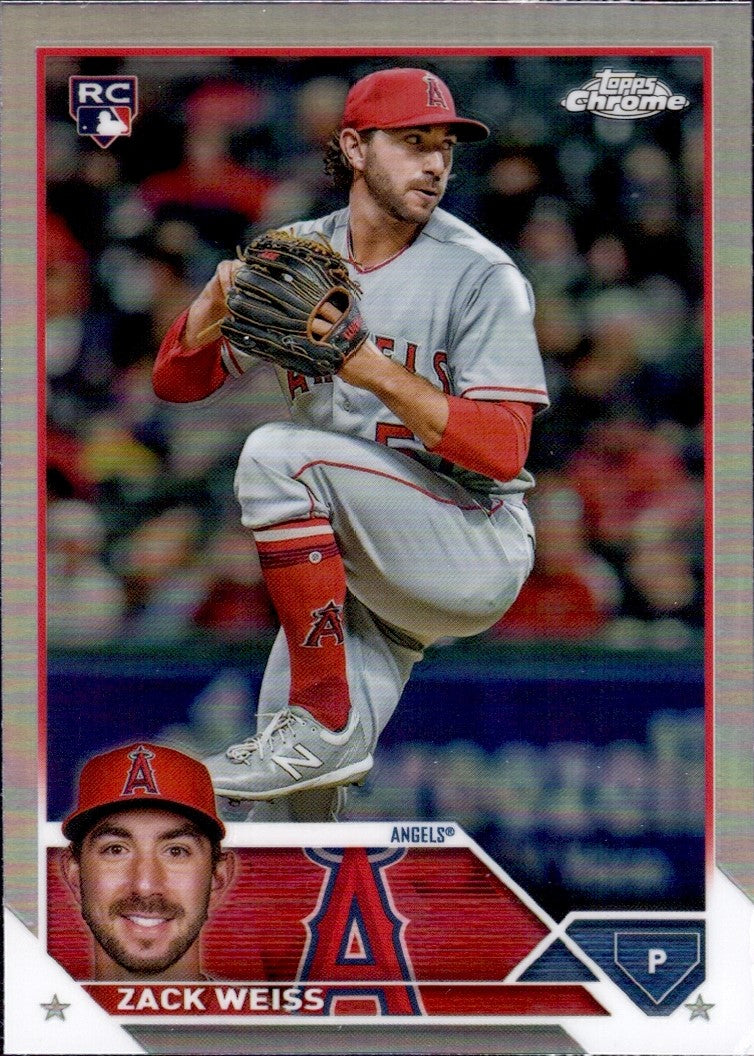 2023 Topps Chrome Update Refractor #USC155 Zack Weiss RC Los Angeles Angels