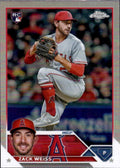 2023 Topps Chrome Update Refractor #USC155 Zack Weiss RC Los Angeles Angels