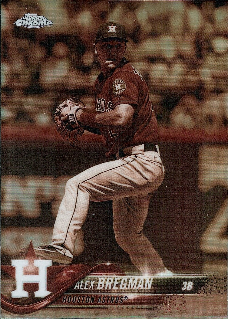 2018 Topps Chrome Sepia Refractor #195 Alex Bregman Houston Astros