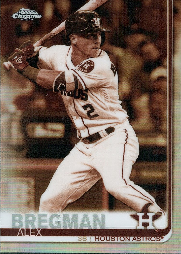 2019 Topps Chrome Sepia Refractor #19 Alex Bregman Houston Astros