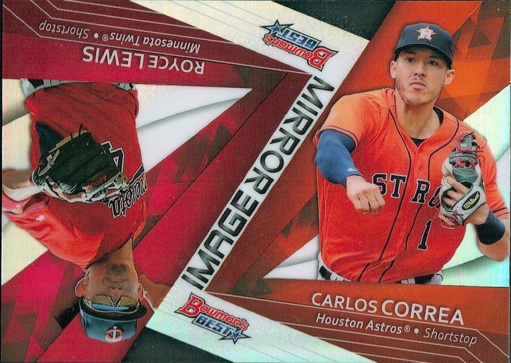 2017 Bowman's Best Mirror Image #MI-20 Carlos Correa / Royce Lewis
