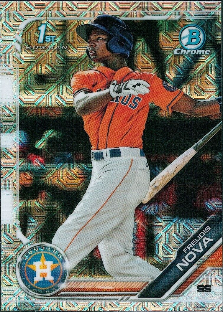 2019 Bowman Chrome Prospects Mojo Refractors #BCP-21 Freudis Nova Houston Astros