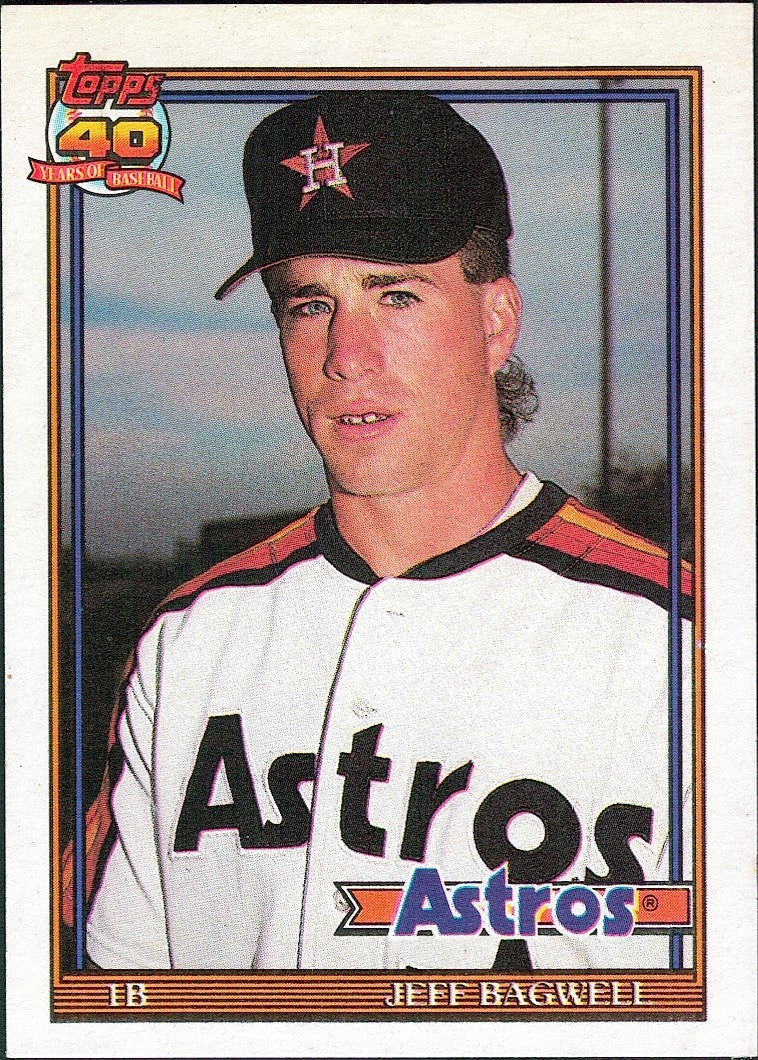 1991 Topps Traded Gray Card Stock (Pack Version) #4T Jeff Bagwell RC Astros
