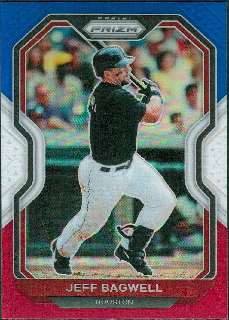 2021 Panini Prizm Red/White/Blue Prizm #40 Jeff Bagwell Houston Astros