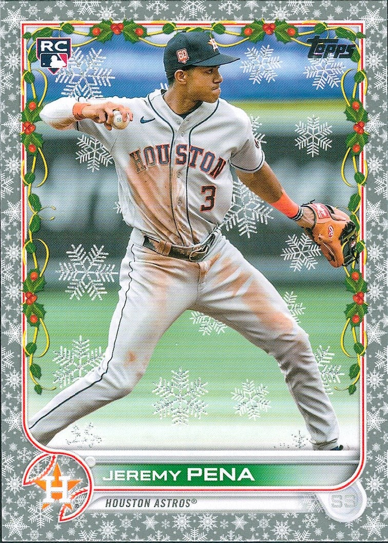 2022 Topps Holiday Metallic #HW129 Jeremy Pena Rookie Houston Astros
