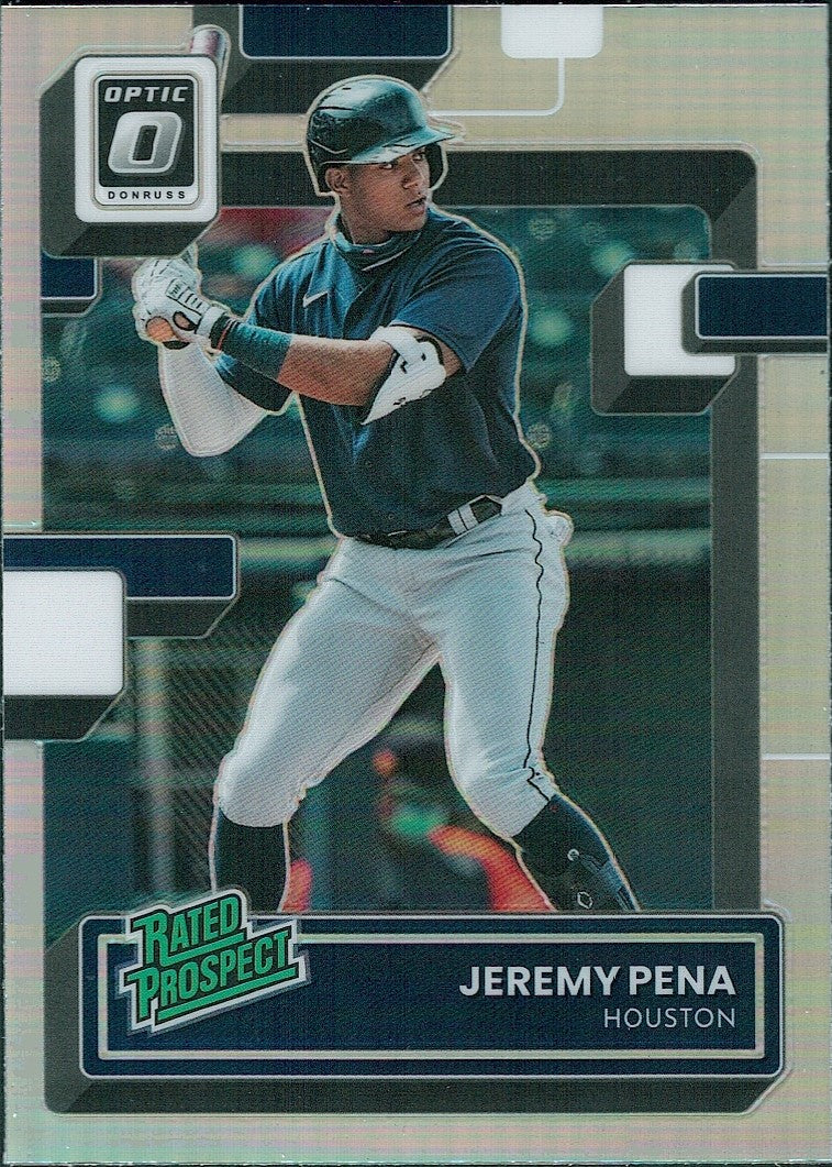 2022 Donruss Optic Rated Prospects Holo Prizm #RP-23 Jeremy Pena Houston Astros