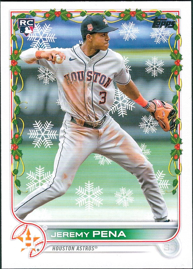2022 Topps Holiday #HW129 Jeremy Pena RC Houston Astros